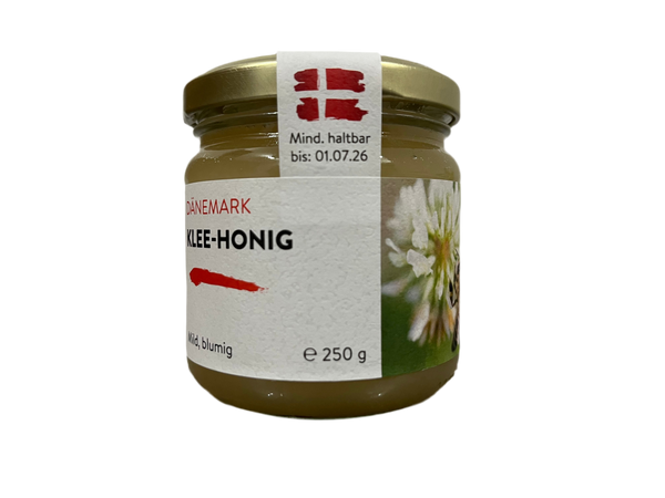 Clover honey from Denmark from the island of Møn