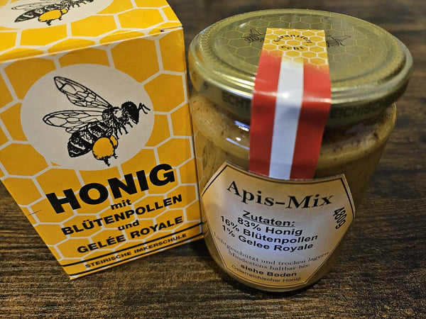 APIS Honig mit Blütenpollen und Gelee Royal