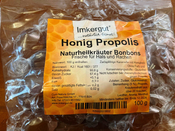 Honig Propolis Naturheilkräuter Bonbons