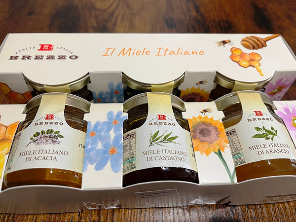 3 collections de miels italiens de Brezzo