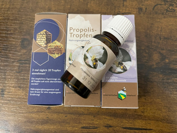 Propolis drops from Styria
